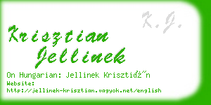 krisztian jellinek business card